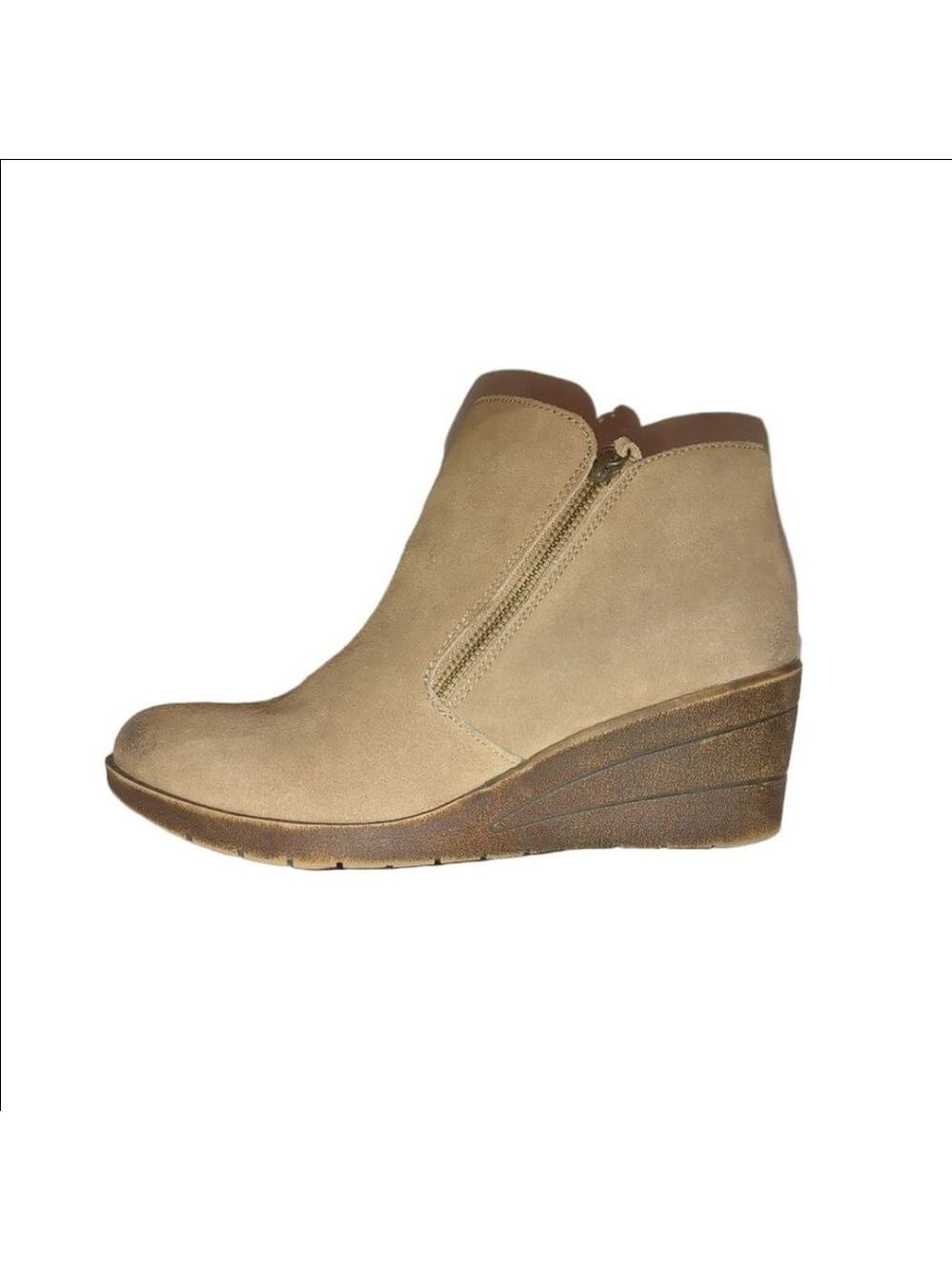 Sofft Courtnee Suede Wedge Boots Size 9.5M